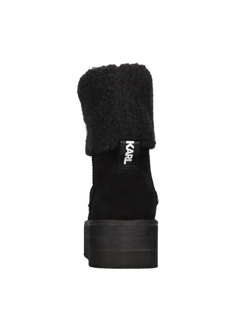 Suede ankle boots KARL LAGERFELD | KL48552NERO